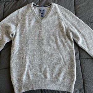 Lucky Brand; V-Neck Sweater, Gray
